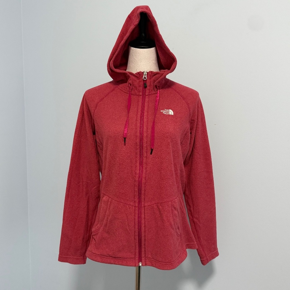 The North Face Women’s Fleece zip up Pink hoodie Size M
